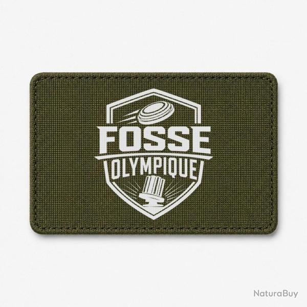 Patch Ball Trap - Fosse olympique - Tir de comp�tition - Olive / Blanc