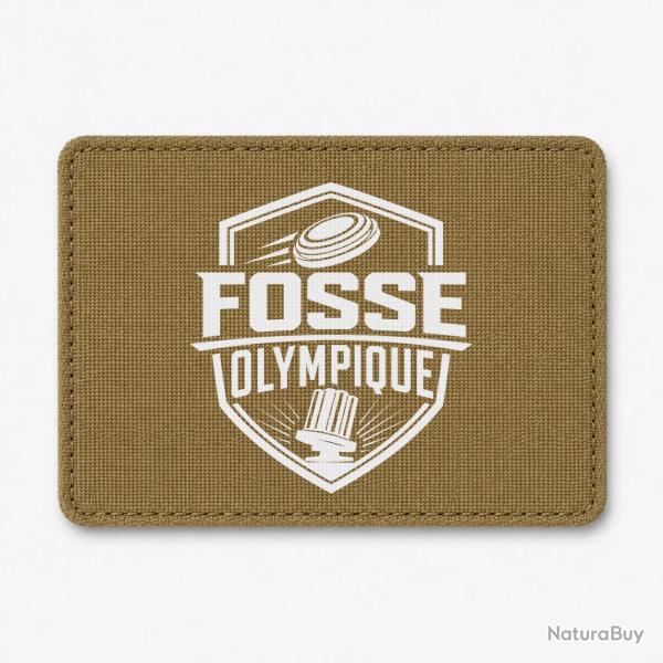 Patch Ball Trap - Fosse olympique - Tir de comp�tition - Coyote / Blanc