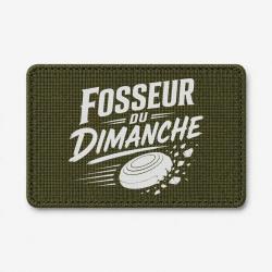 Patch Ball Trap - Fosseur du dimanche - Tireur loisir - Olive / Blanc
