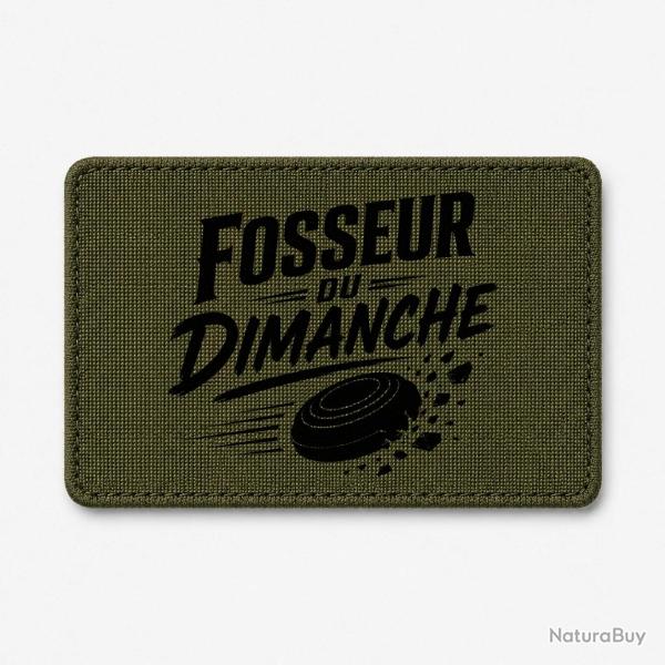 Patch Ball Trap - Fosseur du dimanche - Tireur loisir - Olive / Noir