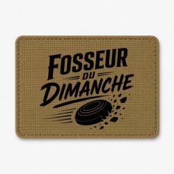 Patch Ball Trap - Fosseur du dimanche - Tireur loisir - Coyote / Noir