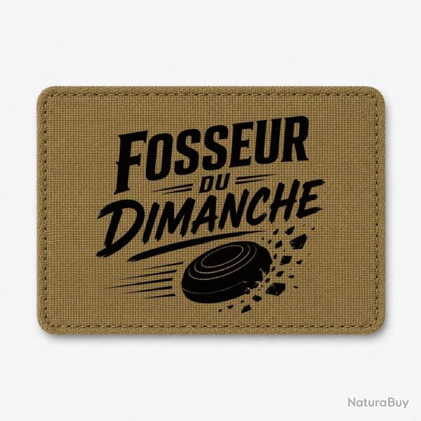 Patch Ball Trap - Fosseur du dimanche - Tireur loisir - Coyote / Noir