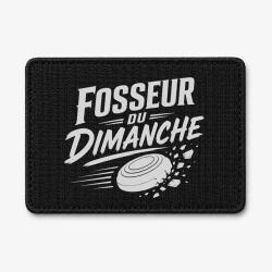 Patch Ball Trap - Fosseur du dimanche - Tireur loisir - Noir / Blanc