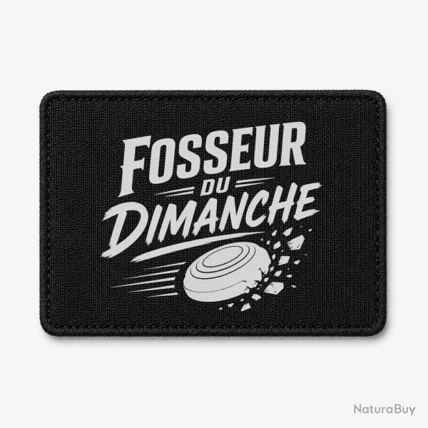 Patch Ball Trap - Fosseur du dimanche - Tireur loisir - Noir / Blanc