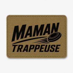 Patch Ball Trap - Maman trappeuse - Cadeau personnalis&eacute; - Coyote / Noir