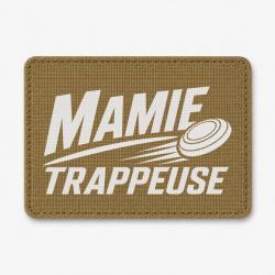 Patch Ball Trap - Mamie trappeuse - Cadeau passion - Coyote / Blanc