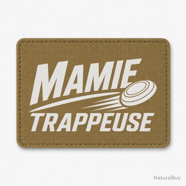 Patch Ball Trap - Mamie trappeuse - Cadeau passion - Coyote / Blanc