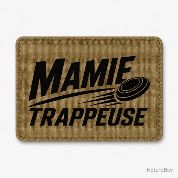 Patch Ball Trap - Mamie trappeuse - Cadeau passion - Coyote / Noir