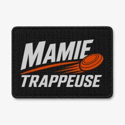 Patch Ball Trap - Mamie trappeuse - Cadeau passion - Noir / Orange