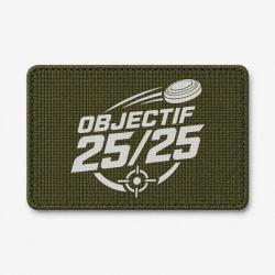 Patch Ball Trap - Objectif 25 sur 25 - Score parfait - Olive / Blanc