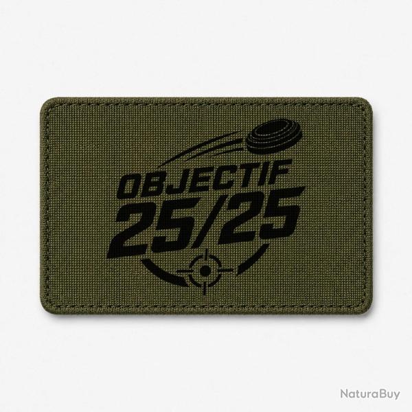 Patch Ball Trap - Objectif 25 sur 25 - Score parfait - Olive / Noir