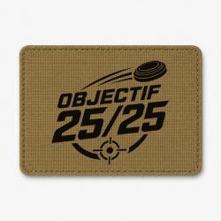 Patch Ball Trap - Objectif 25 sur 25 - Score parfait - Coyote / Noir