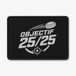 Patch Ball Trap - Objectif 25 sur 25 - Score parfait - Noir / Blanc