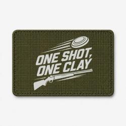 Patch Ball Trap - One Shot One Clay - Pr&eacute;cision - Olive / Blanc