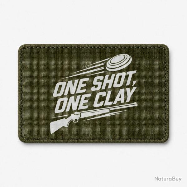 Patch Ball Trap - One Shot One Clay - Pr�cision - Olive / Blanc