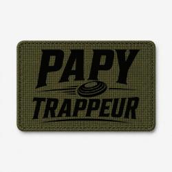 Patch Ball Trap - Papy trappeur - Cadeau passion - Olive / Noir