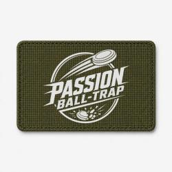 Patch Ball Trap - Passion Ball Trap - Logo tireur - Olive / Blanc