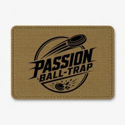 Patch Ball Trap - Passion Ball Trap - Logo tireur - Coyote / Noir