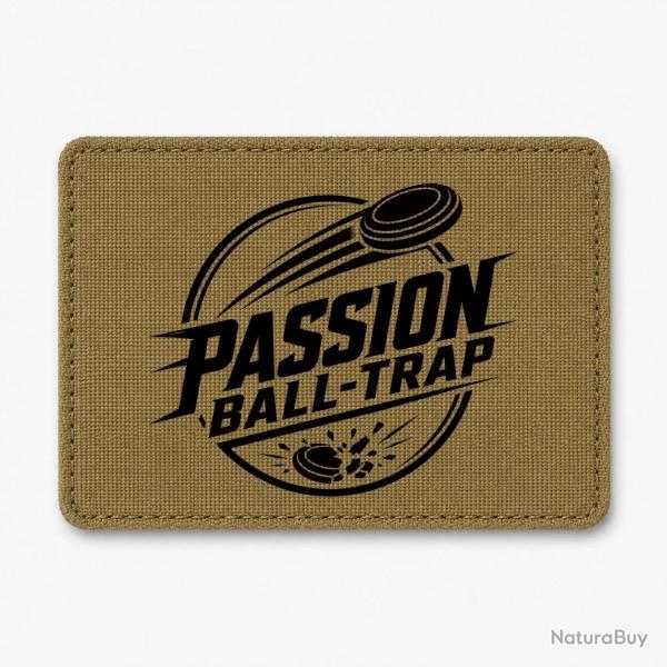 Patch Ball Trap - Passion Ball Trap - Logo tireur - Coyote / Noir