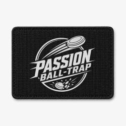 Patch Ball Trap - Passion Ball Trap - Logo tireur - Noir / Blanc