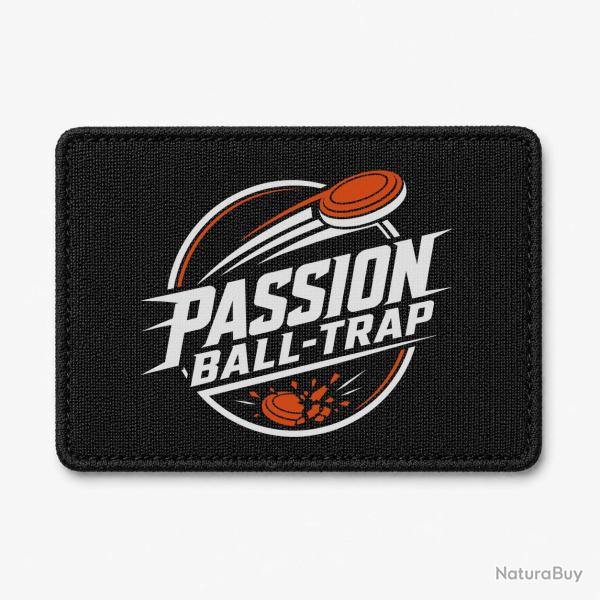 Patch Ball Trap - Passion Ball Trap - Logo tireur - Noir / Orange