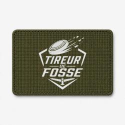 Patch Ball Trap - Tireur de fosse - Discipline plateau - Olive / Blanc