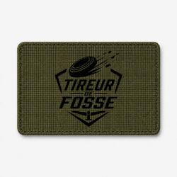 Patch Ball Trap - Tireur de fosse - Discipline plateau - Olive / Noir
