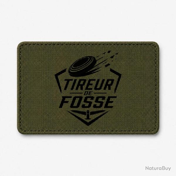 Patch Ball Trap - Tireur de fosse - Discipline plateau - Olive / Noir
