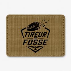 Patch Ball Trap - Tireur de fosse - Discipline plateau - Coyote / Noir