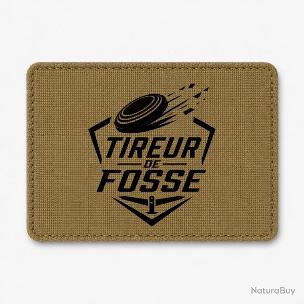 Patch Ball Trap - Tireur de fosse - Discipline plateau - Coyote / Noir