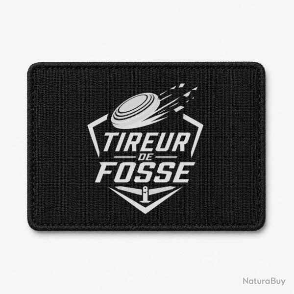 Patch Ball Trap - Tireur de fosse - Discipline plateau - Noir / Blanc