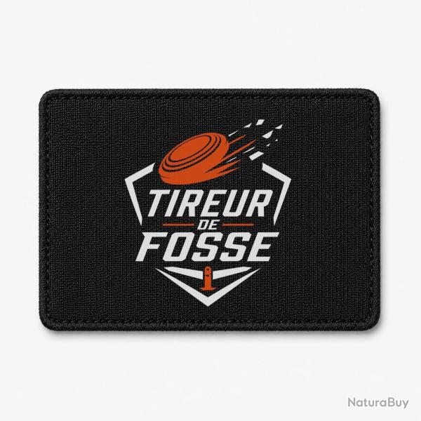Patch Ball Trap - Tireur de fosse - Discipline plateau - Noir / Orange