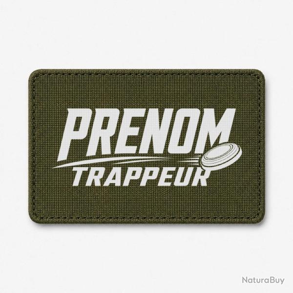 Patch Ball Trap - Pr�nom personnalis� - Trappeur - Olive / Blanc