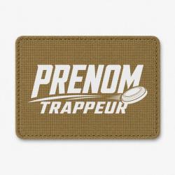 Patch Ball Trap - Pr&eacute;nom personnalis&eacute; - Trappeur - Coyote / Blanc