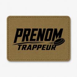 Patch Ball Trap - Pr&eacute;nom personnalis&eacute; - Trappeur - Coyote / Noir