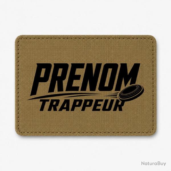 Patch Ball Trap - Pr�nom personnalis� - Trappeur - Coyote / Noir