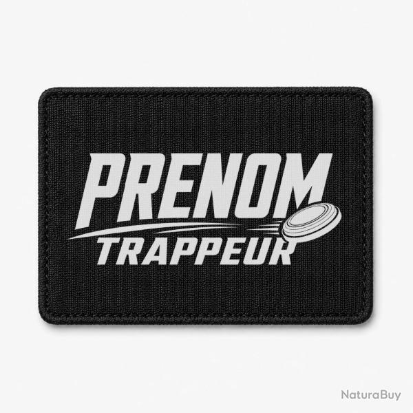 Patch Ball Trap - Pr�nom personnalis� - Trappeur - Noir / Blanc