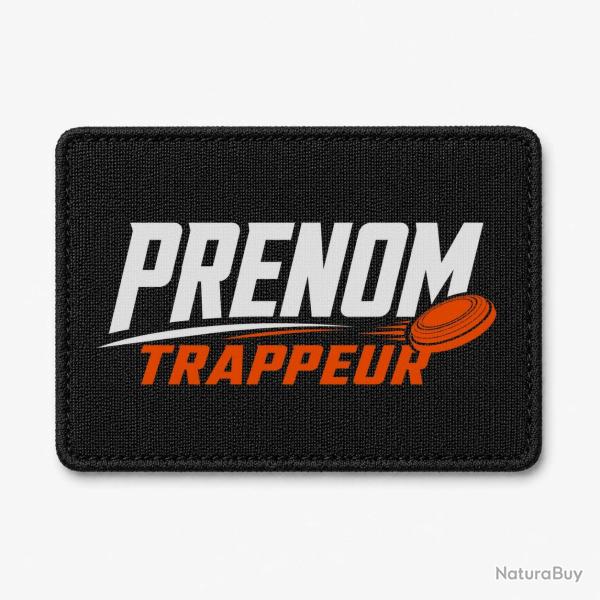 Patch Ball Trap - Pr�nom personnalis� - Trappeur - Noir / Orange