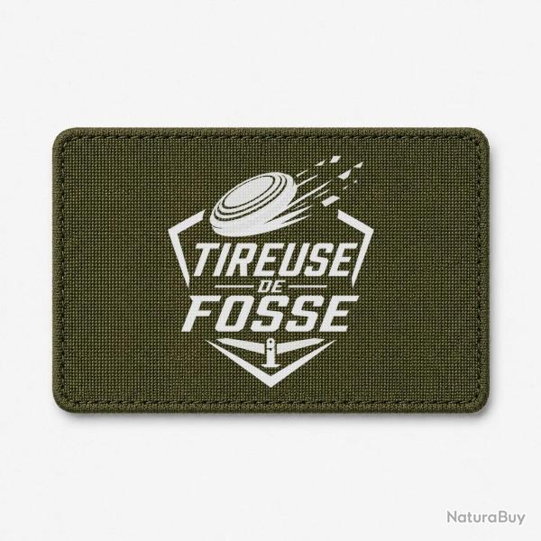 Patch Ball Trap - Tireuse de fosse - Discipline plateau - Olive / Blanc