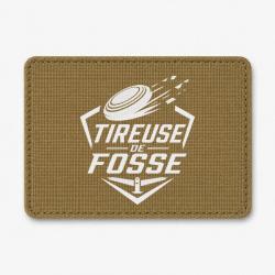 Patch Ball Trap - Tireuse de fosse - Discipline plateau - Coyote / Blanc