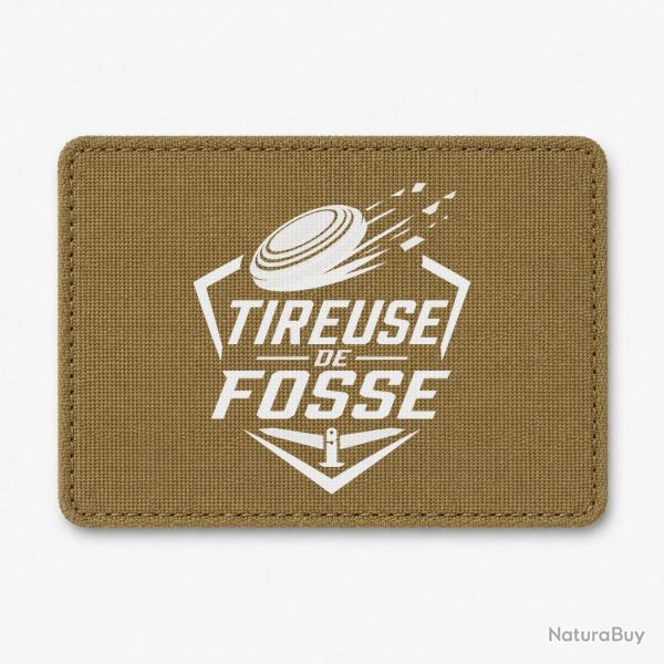 Patch Ball Trap - Tireuse de fosse - Discipline plateau - Coyote / Blanc