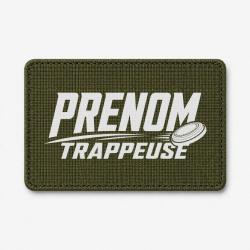 Patch Ball Trap - Pr&eacute;nom personnalis&eacute; - Trappeuse - Olive / Blanc