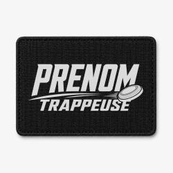 Patch Ball Trap - Pr&eacute;nom personnalis&eacute; - Trappeuse - Noir / Blanc