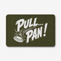 Patch Ball Trap - Pull Pan - Impact du plateau - Olive / Blanc