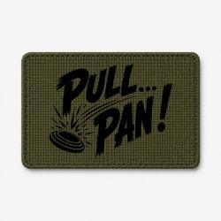 Patch Ball Trap - Pull Pan - Impact du plateau - Olive / Noir