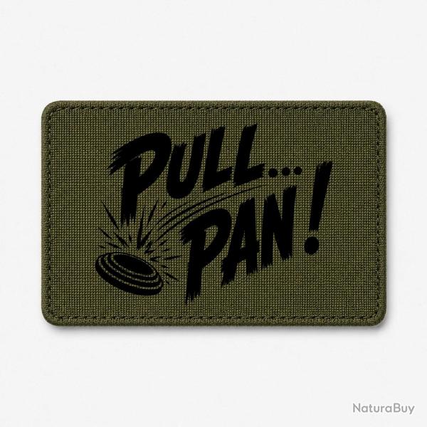 Patch Ball Trap - Pull Pan - Impact du plateau - Olive / Noir
