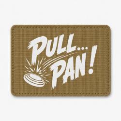 Patch Ball Trap - Pull Pan - Impact du plateau - Coyote / Blanc