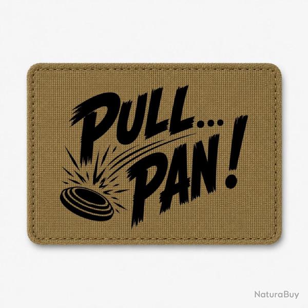 Patch Ball Trap - Pull Pan - Impact du plateau - Coyote / Noir