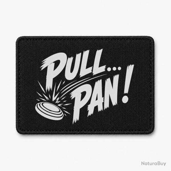 Patch Ball Trap - Pull Pan - Impact du plateau - Noir / Blanc