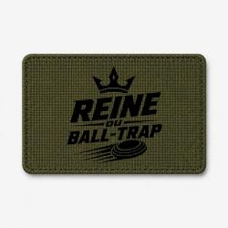 Patch Ball Trap - Reine du Ball Trap - Couronne - Olive / Noir